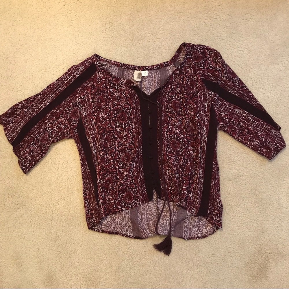 Francesca’s Patterned Blouse